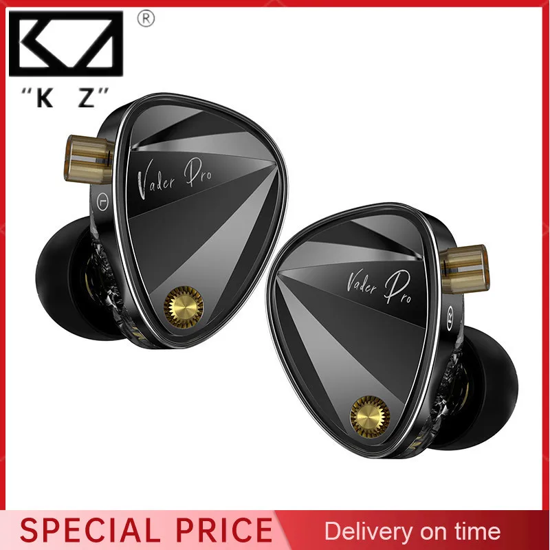 KZ Vader Pro in-ear monitor HiFi-oortelefoon Echt gebalanceerd High-End 6-Driver Dynamische IEM-tuning-schakelaar Hoofdtelefoon