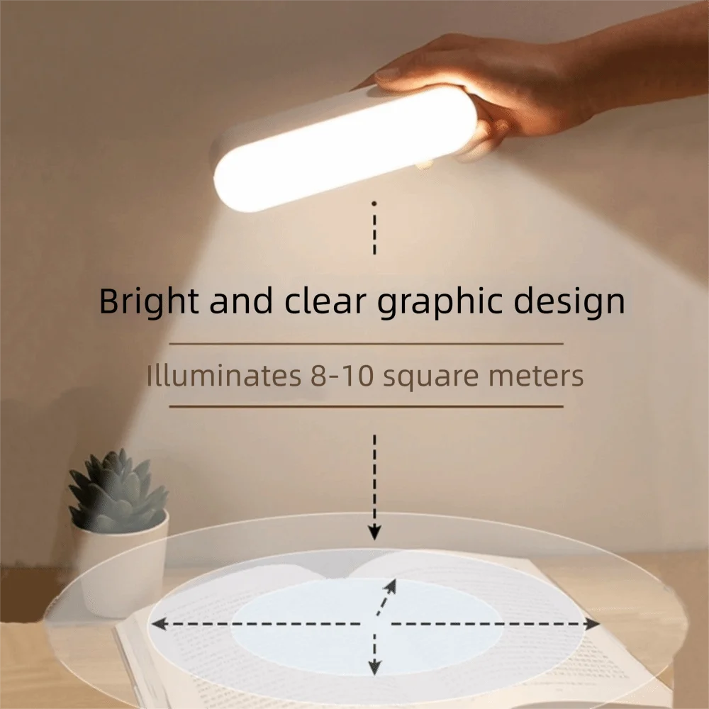 

New Rechargeabl Led Table Lamp Eye Protection Adjustable Brightness Reading Lamp Touch Dwitch Bedside Desk Light Bedroom Cabinet