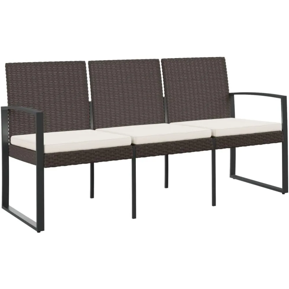 3-Seater Patio Benc… - image