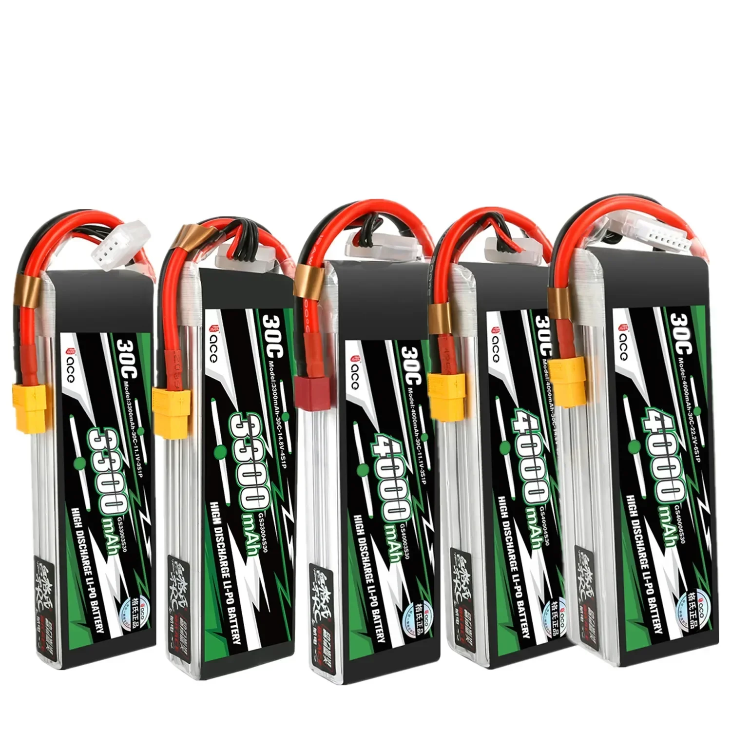 Gens ACE 3300mAh 4S 30C 4000mAh 2S 4S 7.4 14.8V 30C Avionics With T/XT60 Plug Model Airplane Lithium Battery