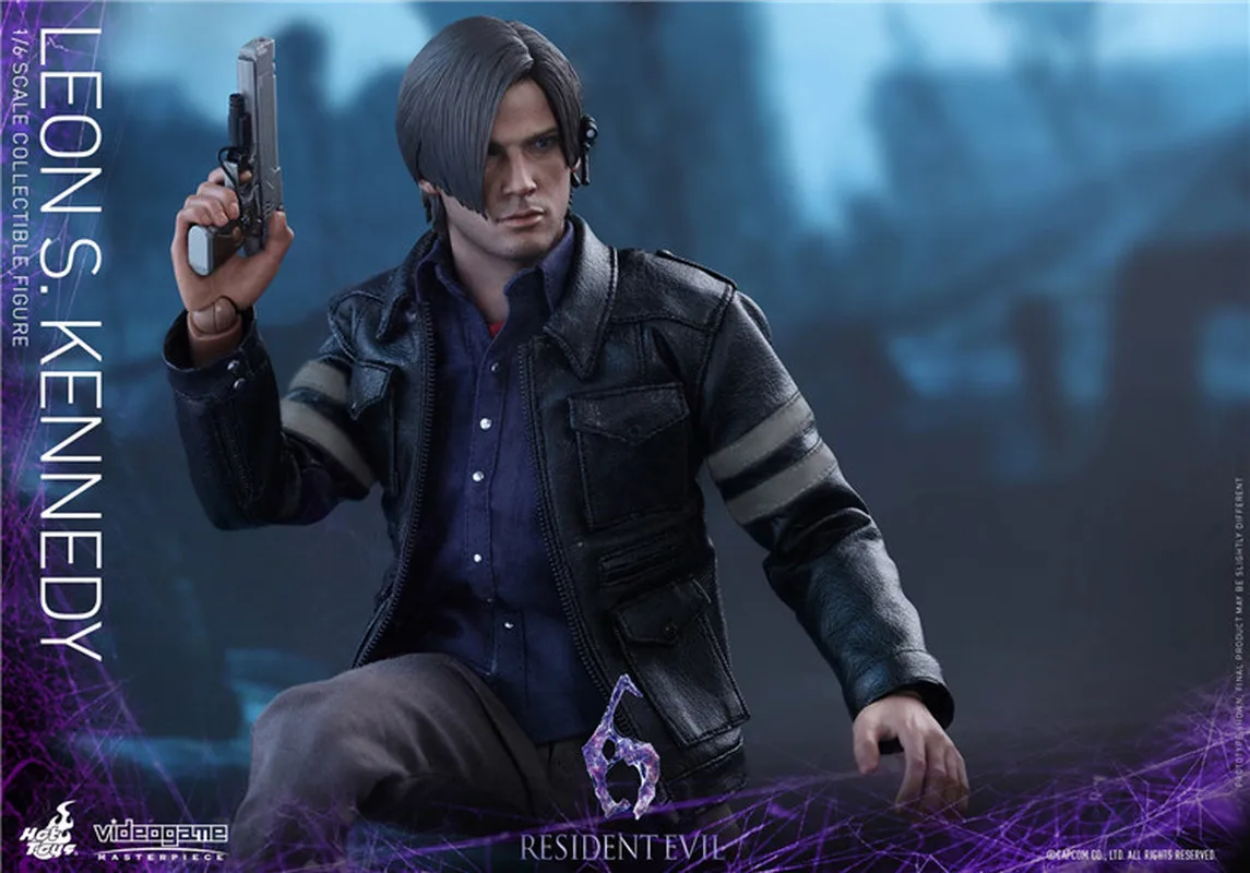 Na Stanie HOTTOYS HT 1/6 VGM22 Figurka Akcji Game Resintevil6 Leon 2.0 Kolekcjonerski Model Leon S. Kennedy Niespodzianka Xmax Zabawka Prezent
