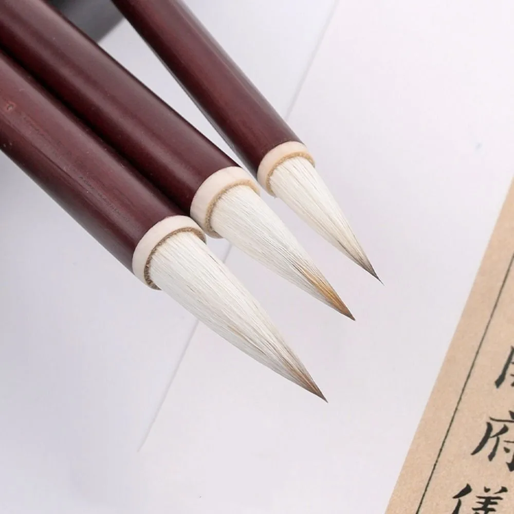 Traditional Chinese Calligraphy Brush Oil Watercolor Oil Painting Scriptures Writing Brush Wolf hair High-end Art Paint Brush