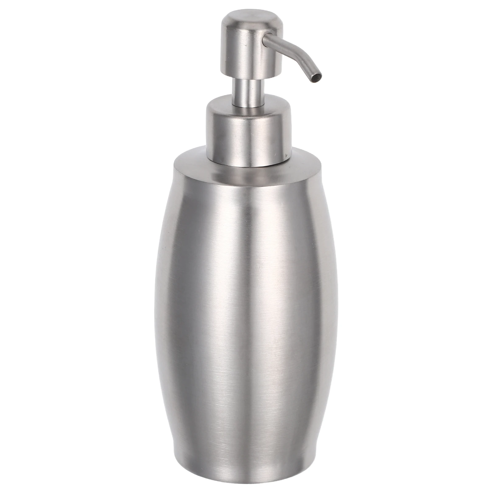 

Refillable Metal Soap Lotion Pump Bottle Dispenser For Bathroom Kitchen Shampoo Body Wash Silver Color Household Daily Use