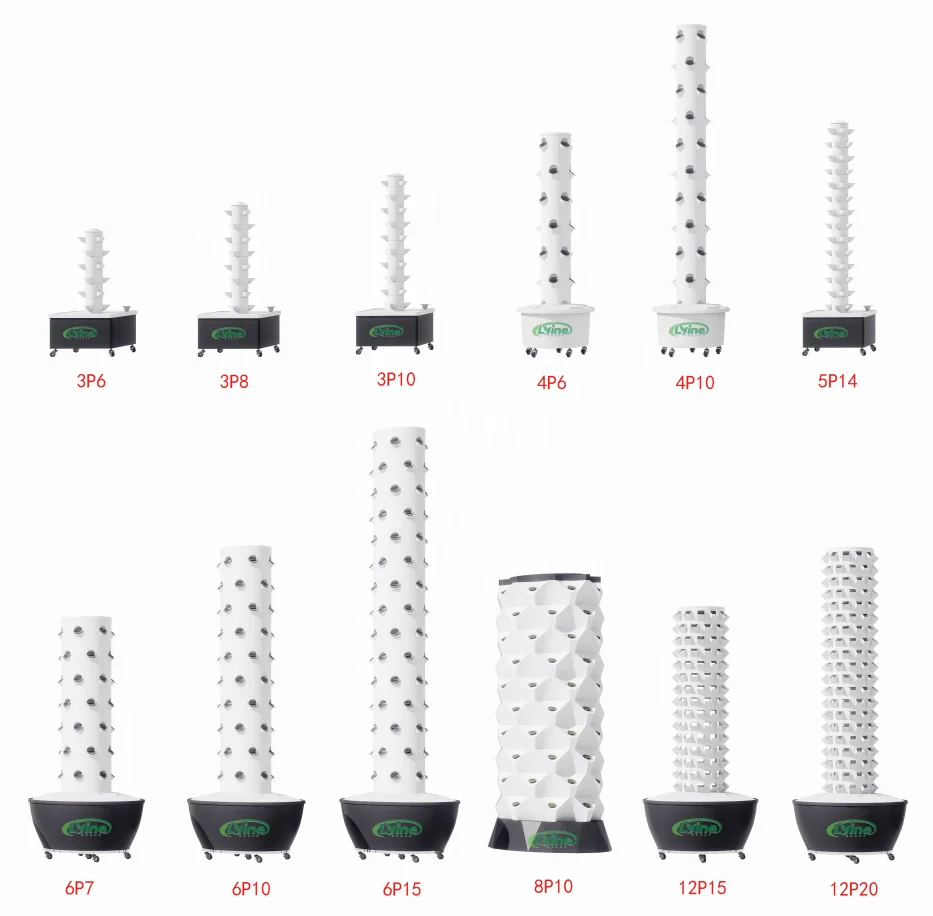 2024 Comercial Aeroponic Tower Garden Greenhouse Vertical Hydroponic Growing Systems farming for home use home