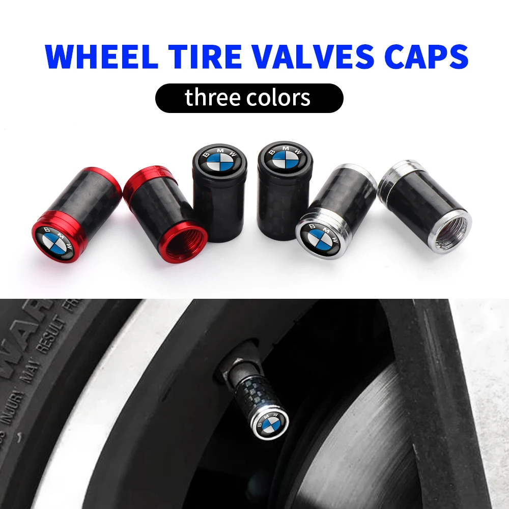 Carbon Fiber Car Styling Wheel Tire Valve Stem Caps Cover Auto Parts For BMW M F31 F34 F32 E52 E53 E60 E90 E91 F20 F10 F15 M5