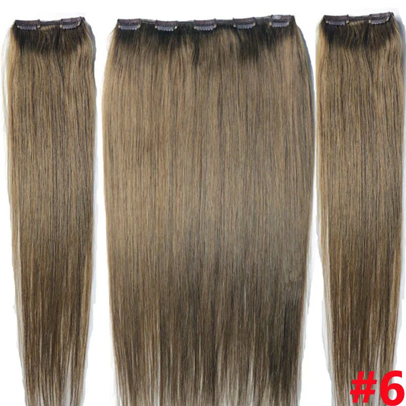 Chocala 100% Brazilian Remy Human Hair Extensions  clip in hair 20