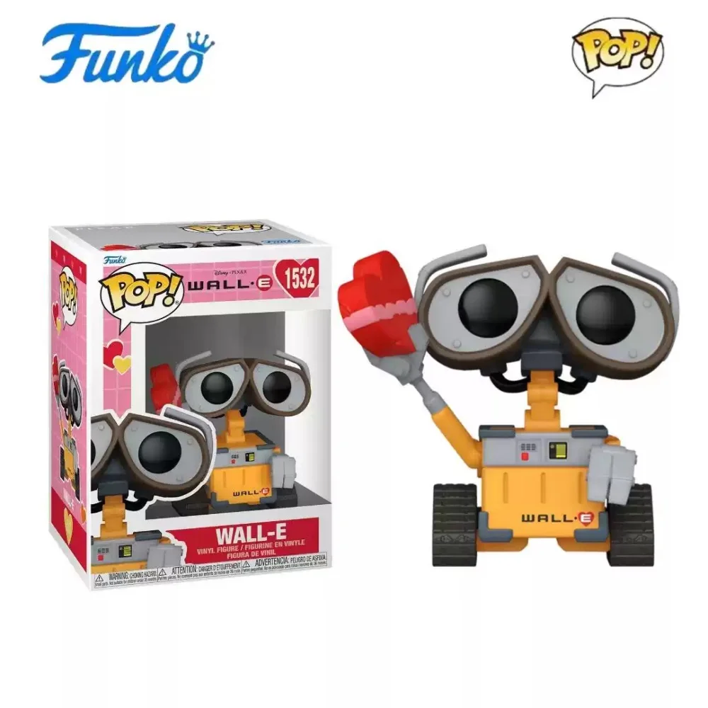 Funko POP Bitty Valentine's Day Valentine's Robot Mobilization Wall-E Eva Eve Handmade Desktop Ornament Birthday Gift