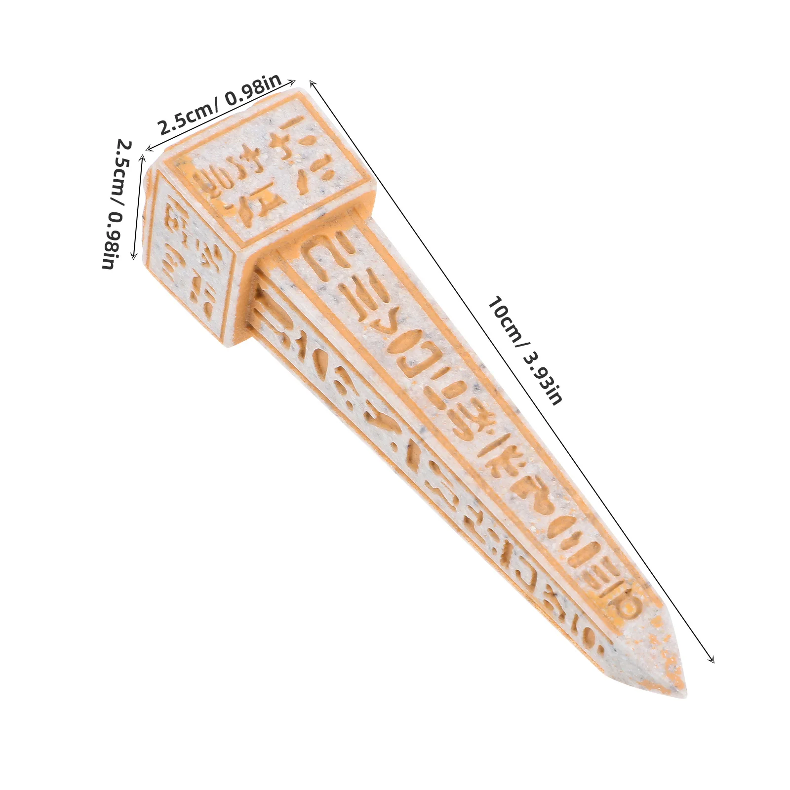 1 PC จิตวิทยาทรายตารางโบราณ Obelisk เสารุ่น Figurine Tower Home Decor Miniature รายละเอียด