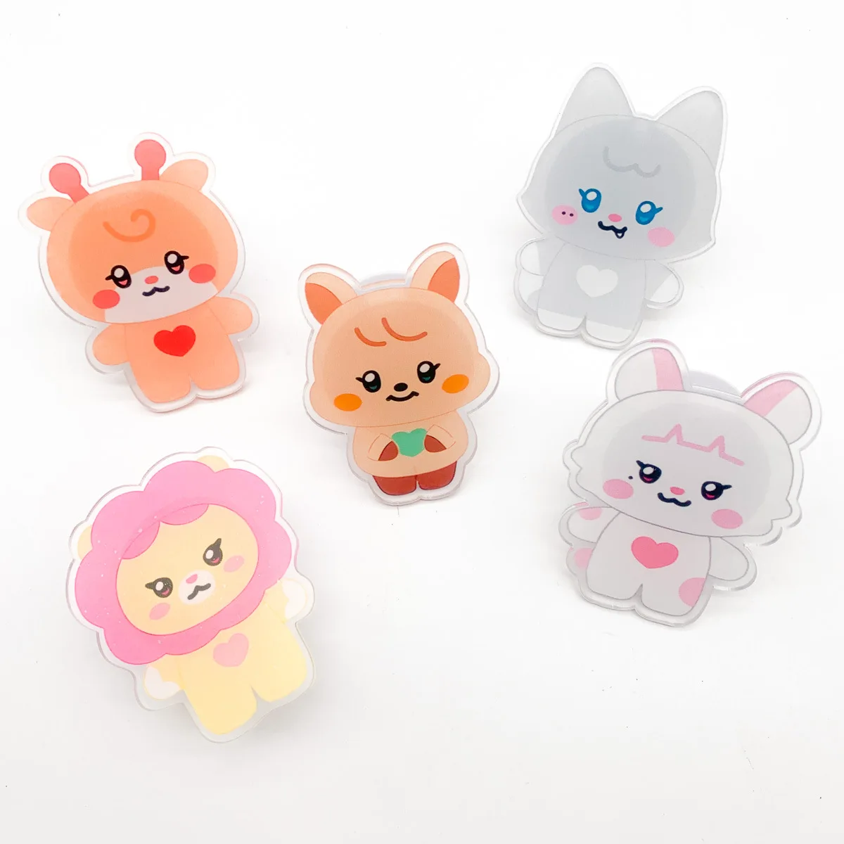 

Kpop (G)I-DLE Phone Stand 7CM Cartoon Cute PVC Rotatable Transparent Mobile Phone Support ShuHua Minnie Soyeon Miyeon Fans Gift