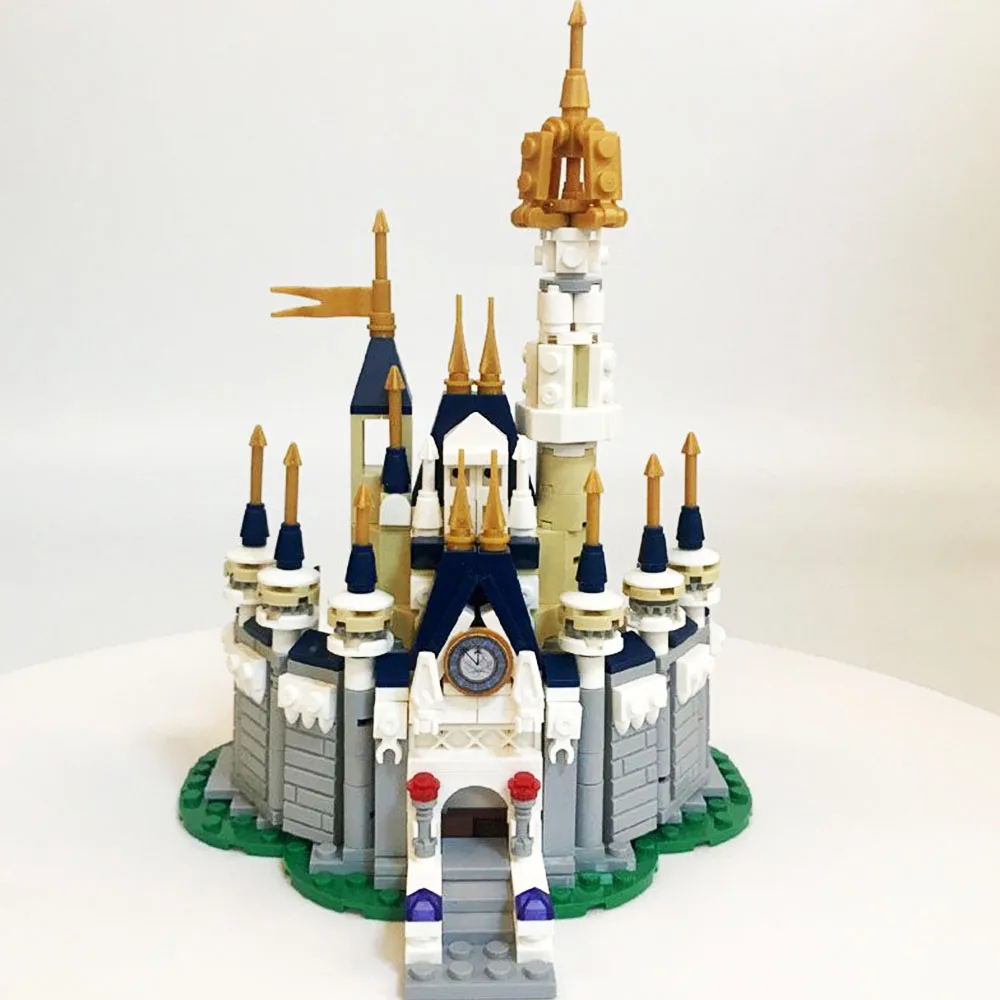 497PCS MOC Schloss Paläste Montage Maus Haus Bausteine Ente Kompatibel Modell Ziegel Festival Party Geschenke