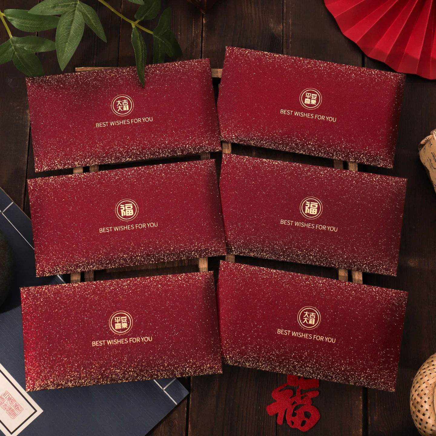 

6Pcs 2026 Shining Luxury Red Envelope Year of the Horse Creative Red Envelope Good Fortune, Prosperity, Peace, and Joy