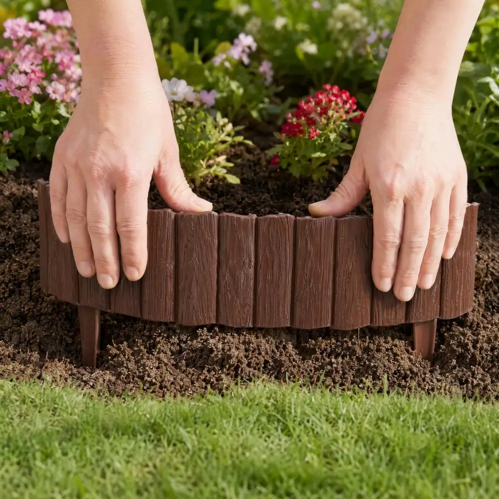 

Plastic Flower Bed Edging Plastic Flexible Lawn Border,No Dig Garden Edging Panels for Flower Beds Lawns Durable Yard Edging