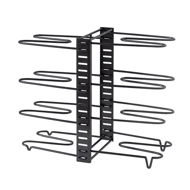 

Multiple Layers Adjustable Storage Rack Organizer Durable 4.5mm Wire Pot Storage Racks Kitchen Stable Storage Rack Shelf