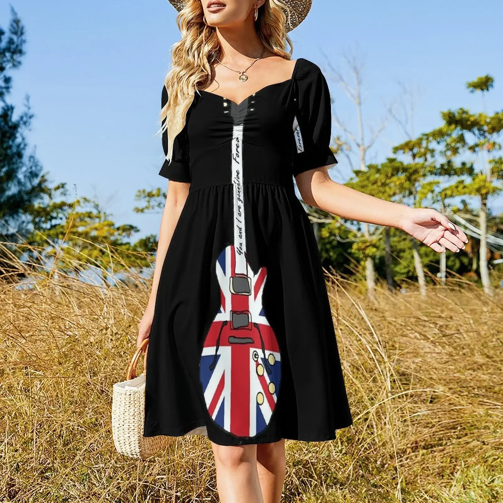 Noel Gallagher Union Jack Sheraton Live Forever Sleeveless Dress fairy dress clothes for woman Dress