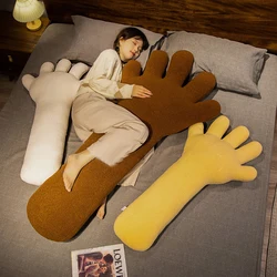 Creative Palm Shaped Long Pillow Plush Toy Stuffed Gesture Hands Appease Cushion Funny Room Bed Decor Kids Christmas Gift