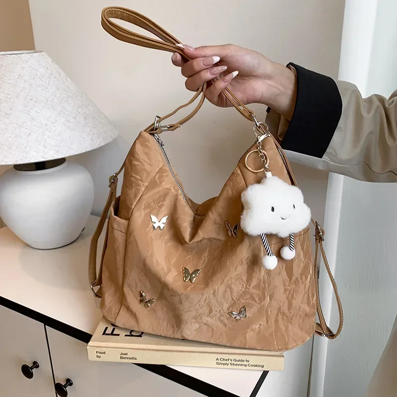 

Large Capacity Women's Butterfly Trendy Underarm Bag Hot Sale Of The Season New Fashion Single Shoulder Bag Versatile Tote Bag w