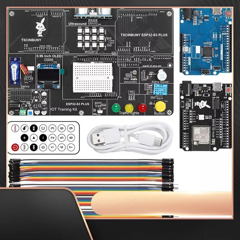 

TSCINBUNY Professional Complete Electronics Starter Kit For Arduino Programmable Iot Development ESP32 S3 PLUS Development Board