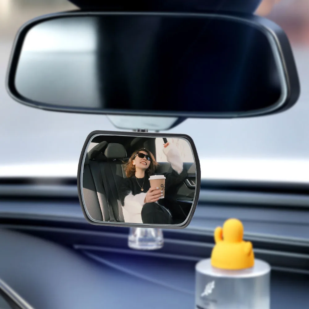 

Convex Lens Adjustable Blind Spot Mirror Paste Type Reversing Assist Kit Kid Safety Rear View Monitor 1pc Car Baby Mirrors