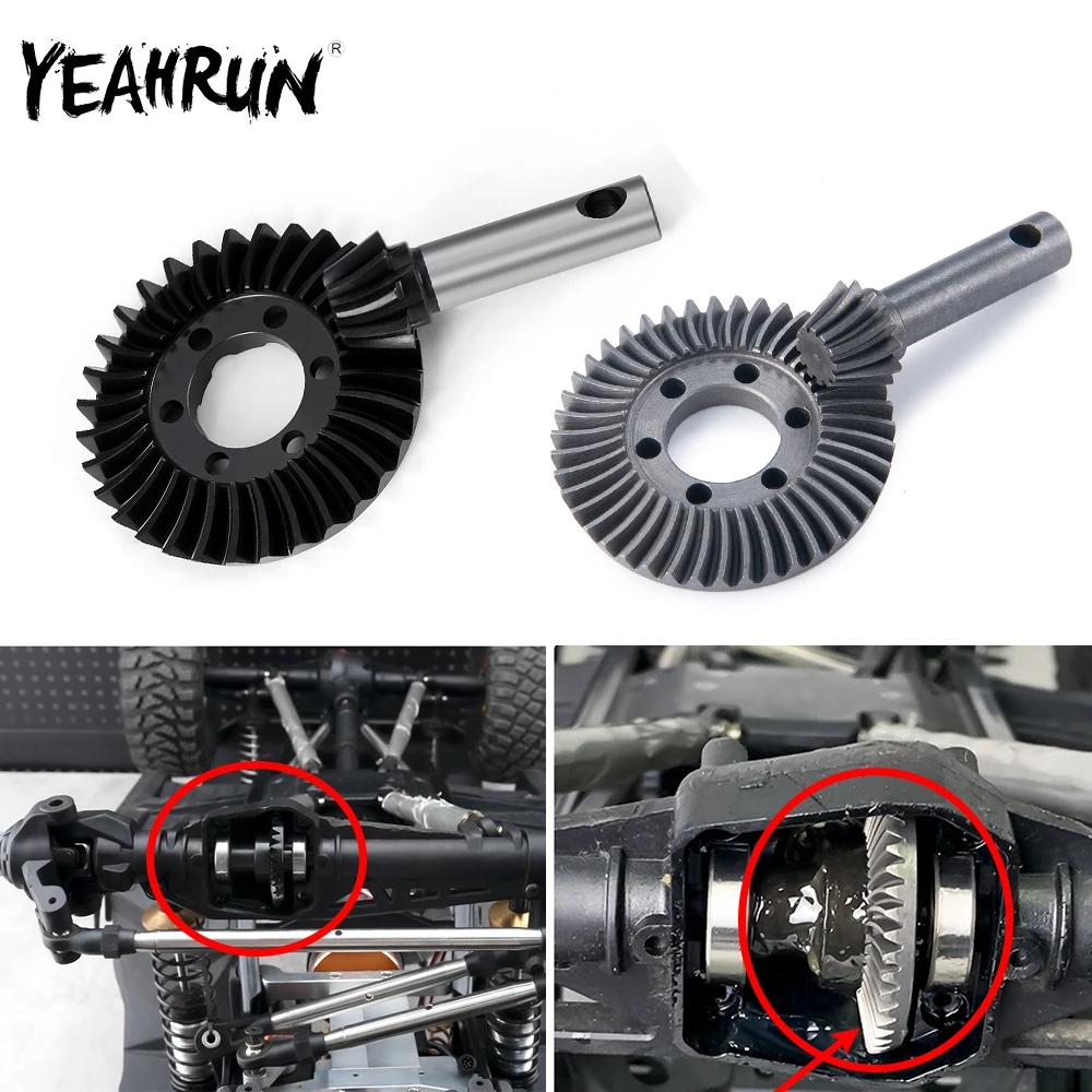

YEAHRUN 1 Set Steel Differential Ring Gear for 1/6 SCX6 AXI05000 RC Crawler Car Upgrade Parts