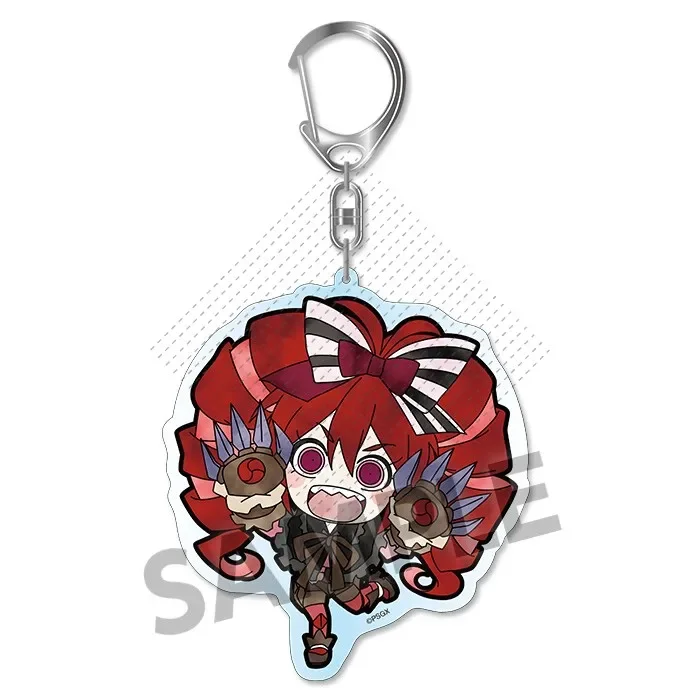 Anime Tachibana Hibiki Kazanari Tsubasa Yukine Chris Keychain Doll Elfnein Jawkân Darâhim Tûmân Acrylic Keyring Pendant for Gift