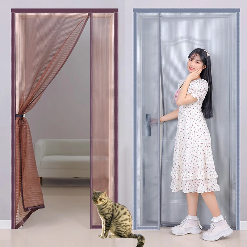 Magnetic side door mosquito net,custom sized curtains,summer invisible mosquito net,door screen window,anti mosquito window net