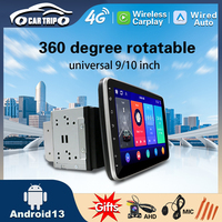 Universal 2 din 9 inch 10 Inch Carplay Android 13 Multimedia Player Car Player Rotatable 360 Degree Car Rotating Car Radio