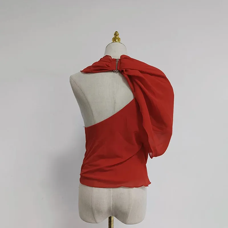 BPN Casual Loose Solid Shirts For Women Stand Collar Sleeveless Solid Vintage Temperament Blouses Female Fashion Summer Clothing