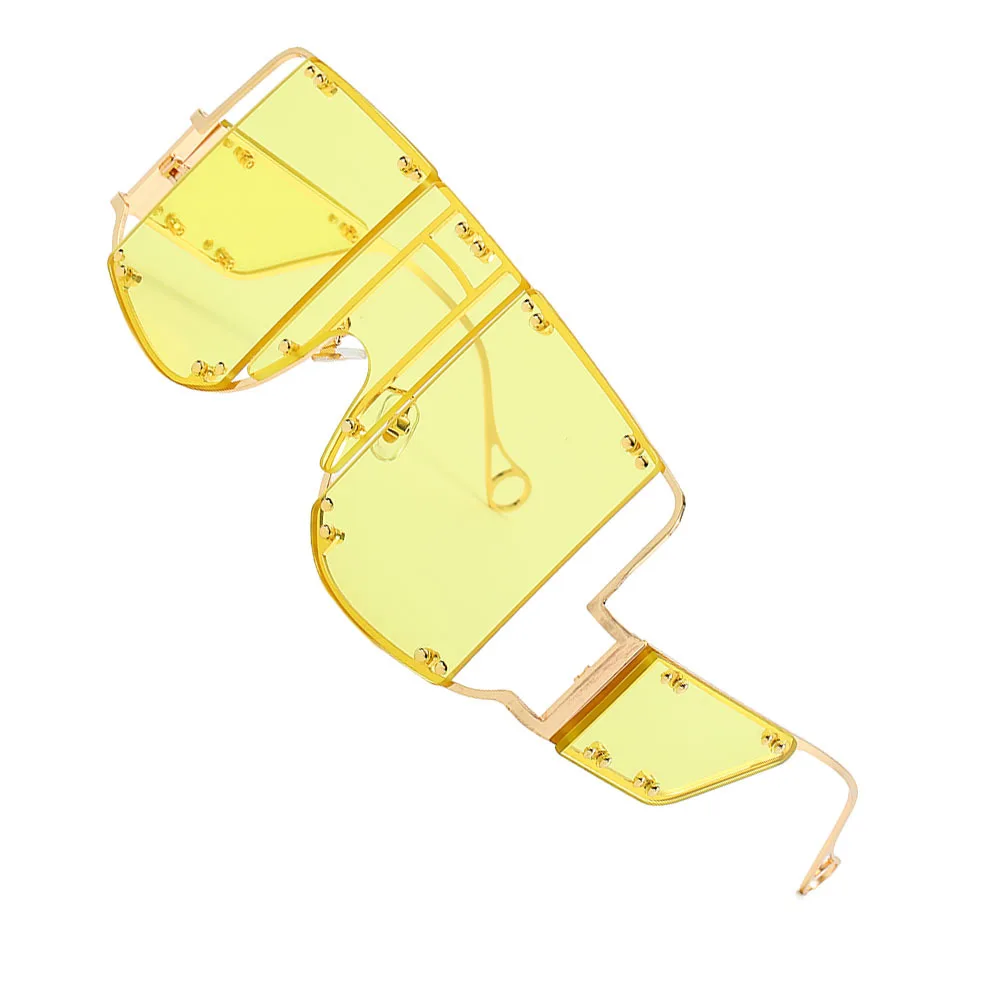 

1Pcs Punk Sunglasses Fashion Photo Prop Red Unique Personality Party Decoration Lightweight Sturdy Structure Durable Use