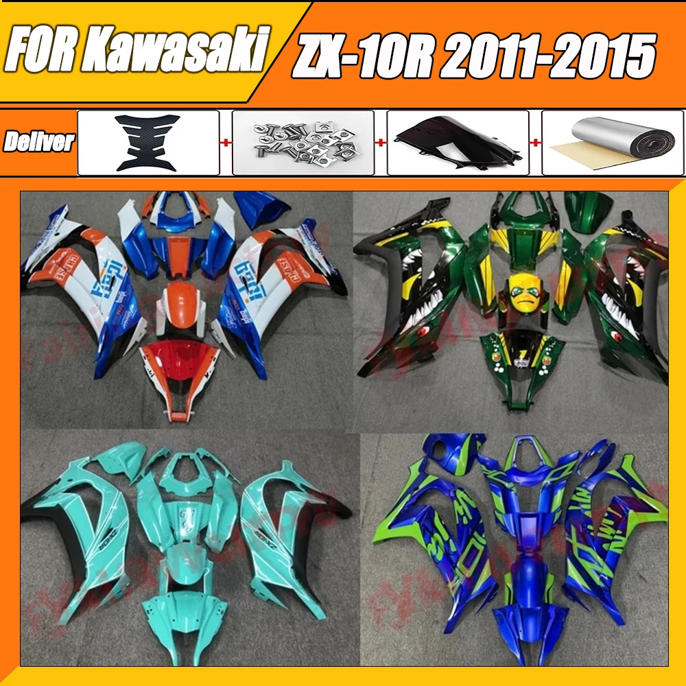 

New ABS Whole Motorcycle Fairings Kit fit for ZX-10R ZX10R zx 10r 2011 2012 2013 2014 2015 Bodywork full fairing kits set zxmt