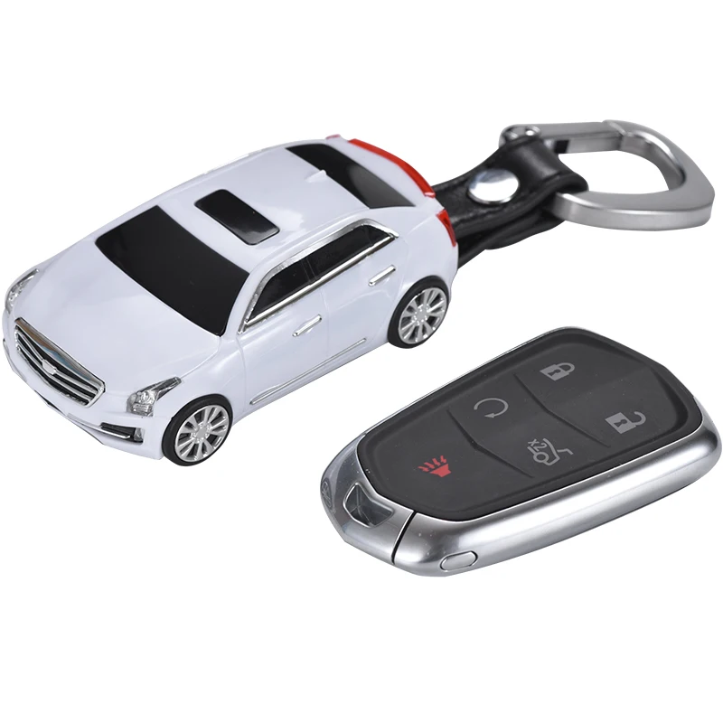 ABS Car Shape Model Car Key Fob Case Cover Bag Protector Suitable For Cadillac Key Fob Cover Case ATS XTS XT5 XT4 CT6 XT6