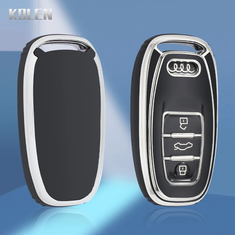 Tpu auto fernbedienung schlüssel etui abdeckung shell fob für audi a1 a3 a4 a5 a6 a7 a8 q3 q5 q7 s4 s5 s6 s7 r8 tt schutz schlüssel loses zubehör