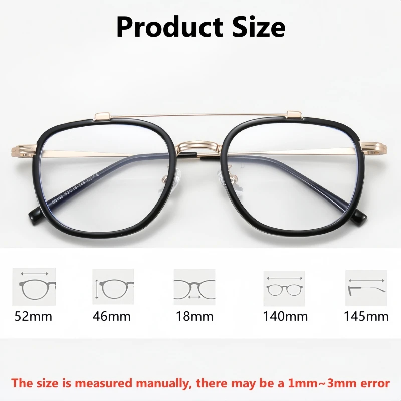 Xbora 2024 Trendy Men's Double Beam Retro Glasses Frame TR90 Optical Prescription Eyewear Women's Oval Fashion Eyeglasses 00195