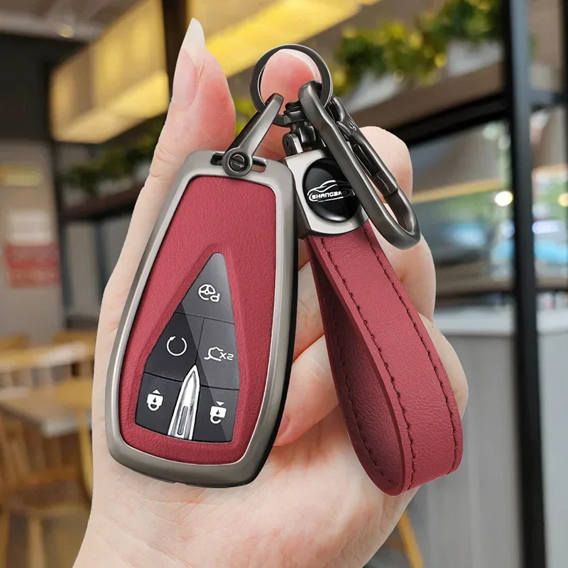 

Zinc Alloy Fob For Changan CS35 PLUS CS75PLUS CS55PLUS Eado UNI-T Oushang X5 X7 EV 2019 2020 Car Key Case Cover Accessories