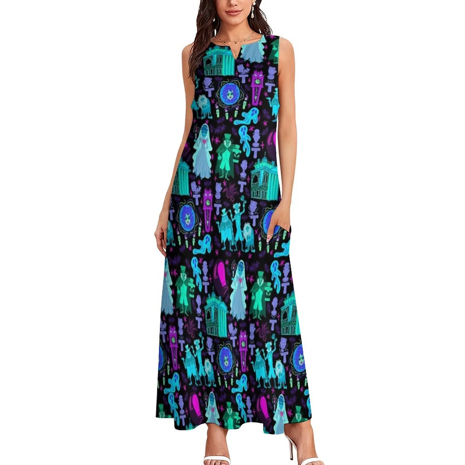 Haunted Mansion Long Dress summer dresses ladies 2024 sexy dress for women Women dresses summer summer dress for women 2024