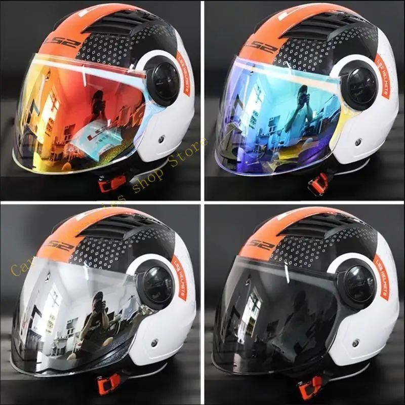 

T21E Replacement Visor Long Helmets Motorbikes Helmet Lens for OF562 Durable