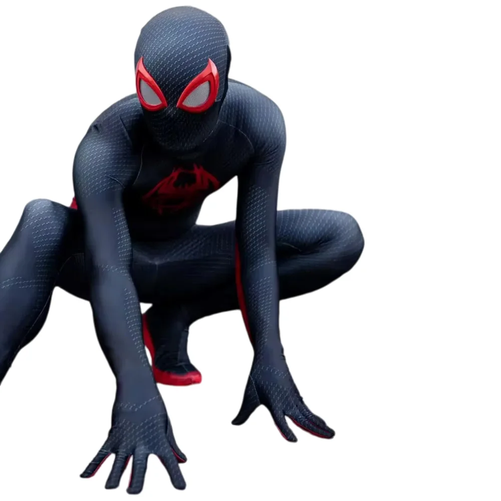 

Newest Anime Spider Cosplay Miles Morales COSPLAY Costume 3D Print Into The Verse Superhero Halloween Zentai Bodysuit Party