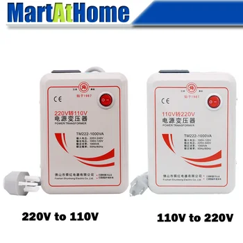 Home 1000W voltage converter transformer AC 220V to 110V step down/110V to 220V 1000W step up