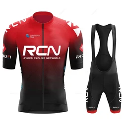 Rcn Cycling jersey Sets 2025 Men's Cycling Clothing Summer Short Sleeve MTB Bike Suit Bicycle Bike Clothes Ropa Ciclismo Hombre