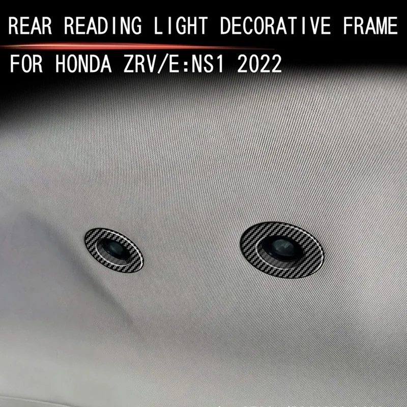 For 2022 Honda ZRV ZR-V Car Roof Back Row Reading Light Lamp Cover Trim Kit Interior Accessories HRV HR-V U.S. Edition