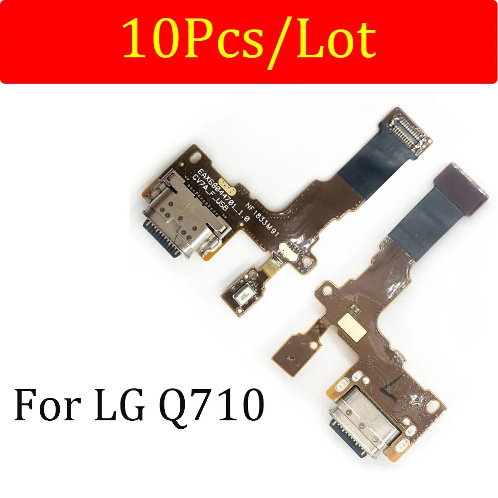 

10Pcs/Lot，USB Charger Charging Port Dock Connector Microphone Board Flex For LG Stylo 4 Q710 Q710MS Q710CS L713DL