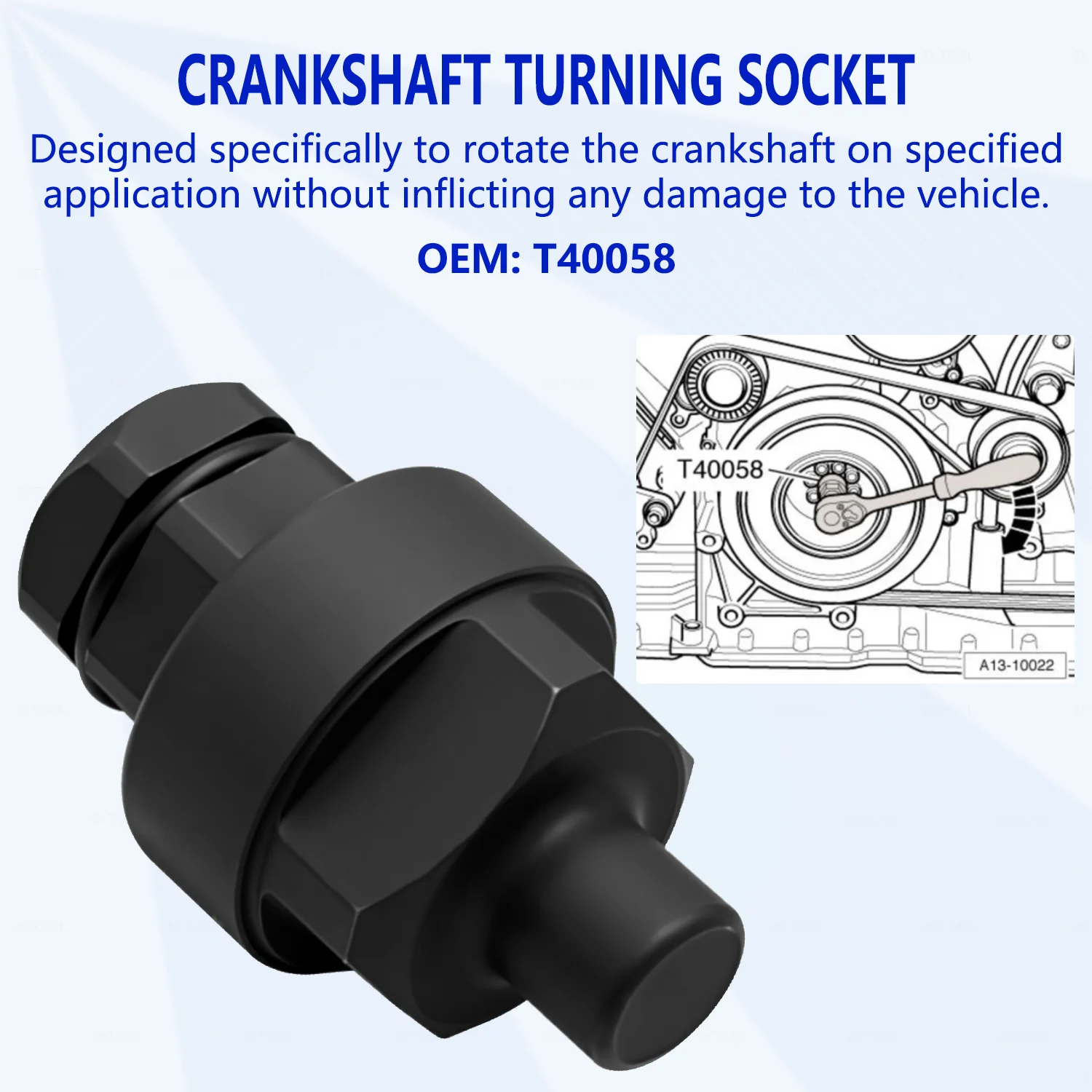 Herramienta de bloqueo de sincronización y alineación del árbol de levas del motor, adecuada para los modelos Volkswagen y Audi T40047, T40046, T3242, T40058.