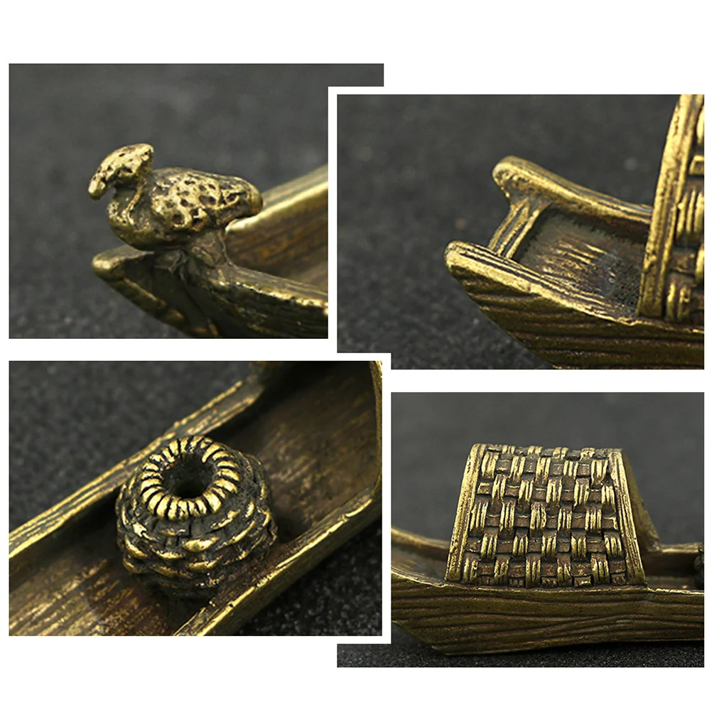 

Incense Burner Tea Pet Aroma Stove Ceremony Accessories Desktop Decoration Sticks Dining Table Burners Ornament Brass Censer