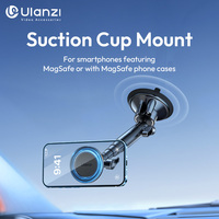 Ulanzi ZJ06 Suction Cup Mount for Featuring MagSafe Smartphones with 360° Ball Head Adjustment for Car Sunroof Windshield Window