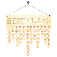 Calendar Birthday Wooden Family Reminder Board Diy Sign Plaque Wall Hanging Presentsmothersfriends