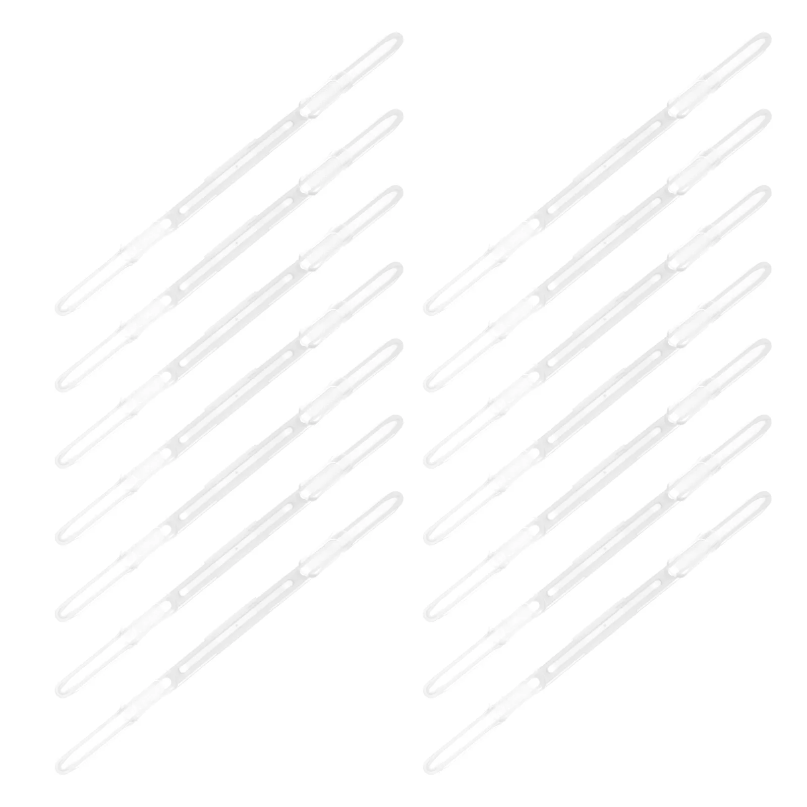 20pcs Plastic Binder Clips File Paper Bookbinding Clips For School Office Lightweight Stationery Storage Fasten