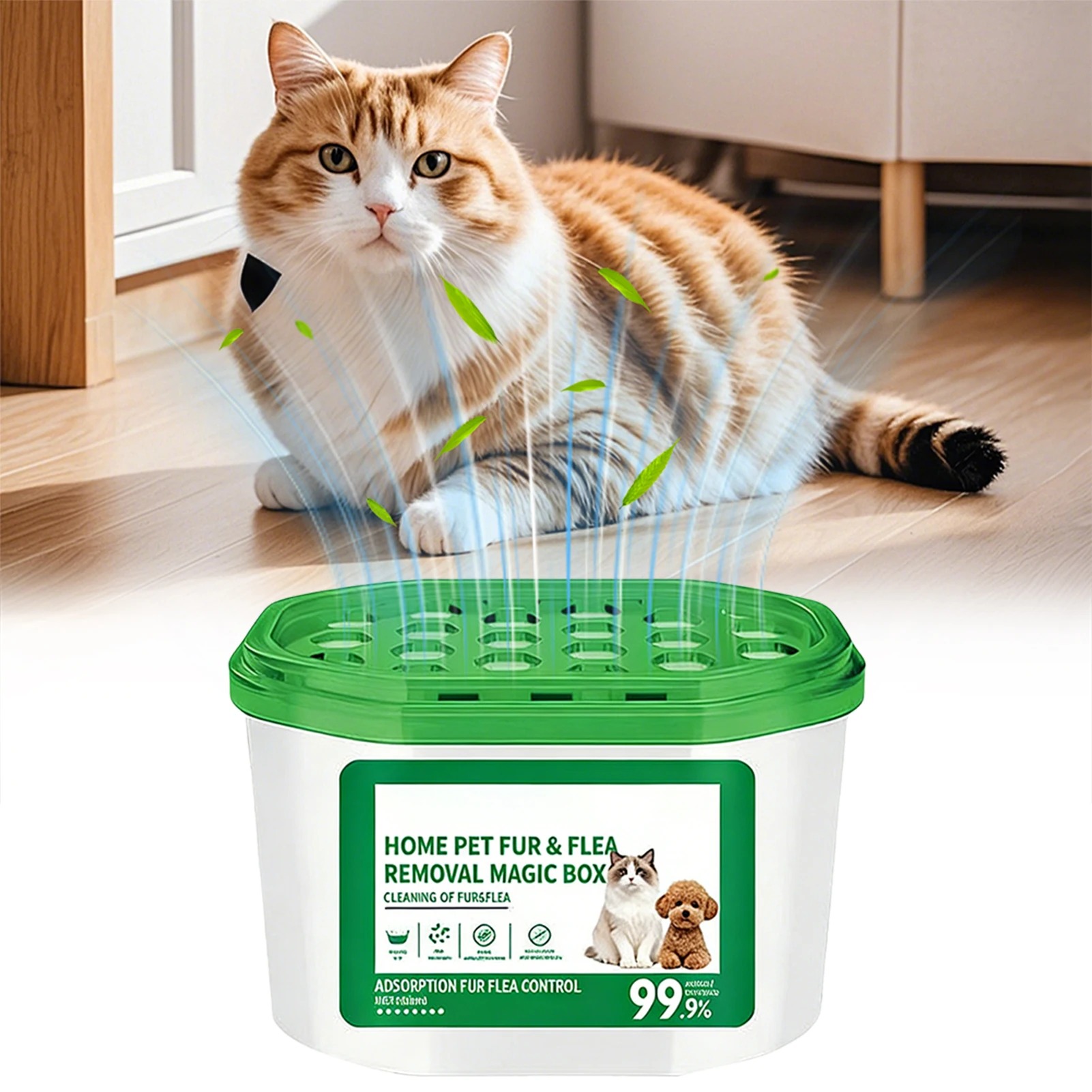 

Home Pets Fur Flea Removal Magics Box Pet Airs Purifier For Dog Hair And Odor Multi-Pet Household Essential Bedroom Airs Safety