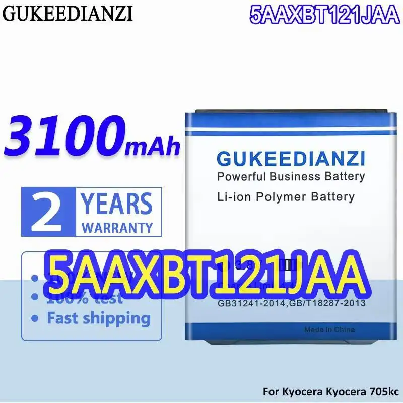 

Для Kyocera 705Kc 3100 мАч высокопроизводительная быстрая зарядка 5AAXBT121JAA аккумулятор мобильного телефона