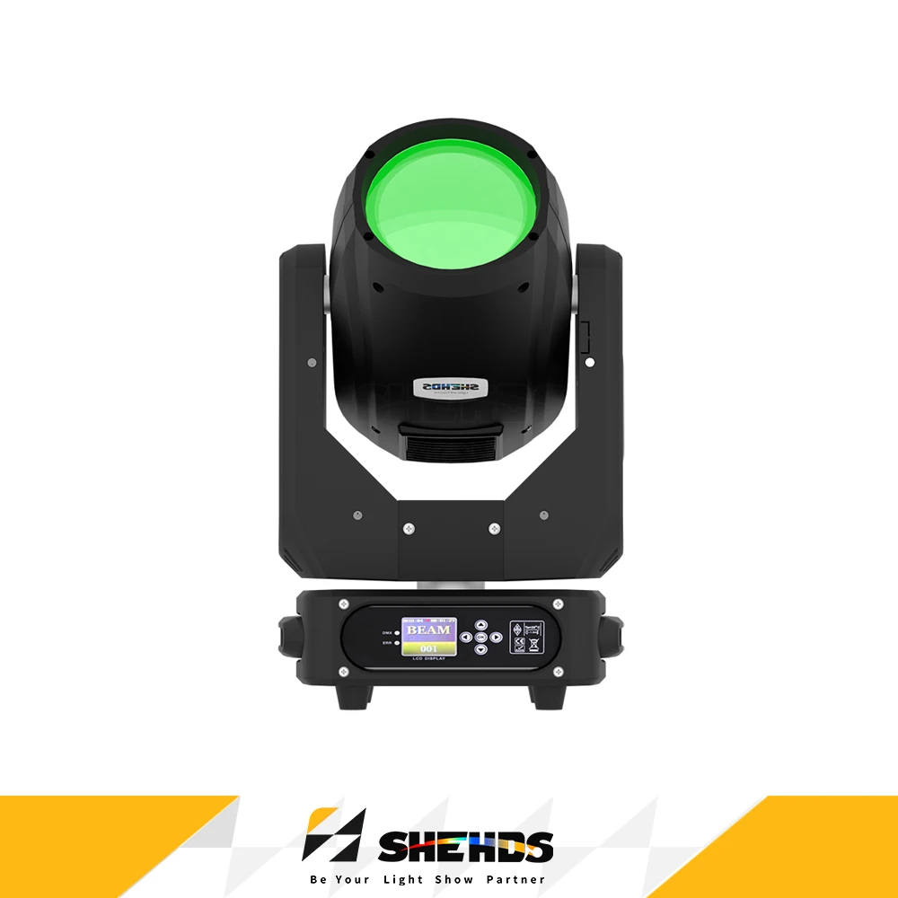 SHEHDS 275W Moving Head Blub Beam Light Rainbow Frost Stage Light Effect Professional For DJ Disco Wedding Party Show Brightness