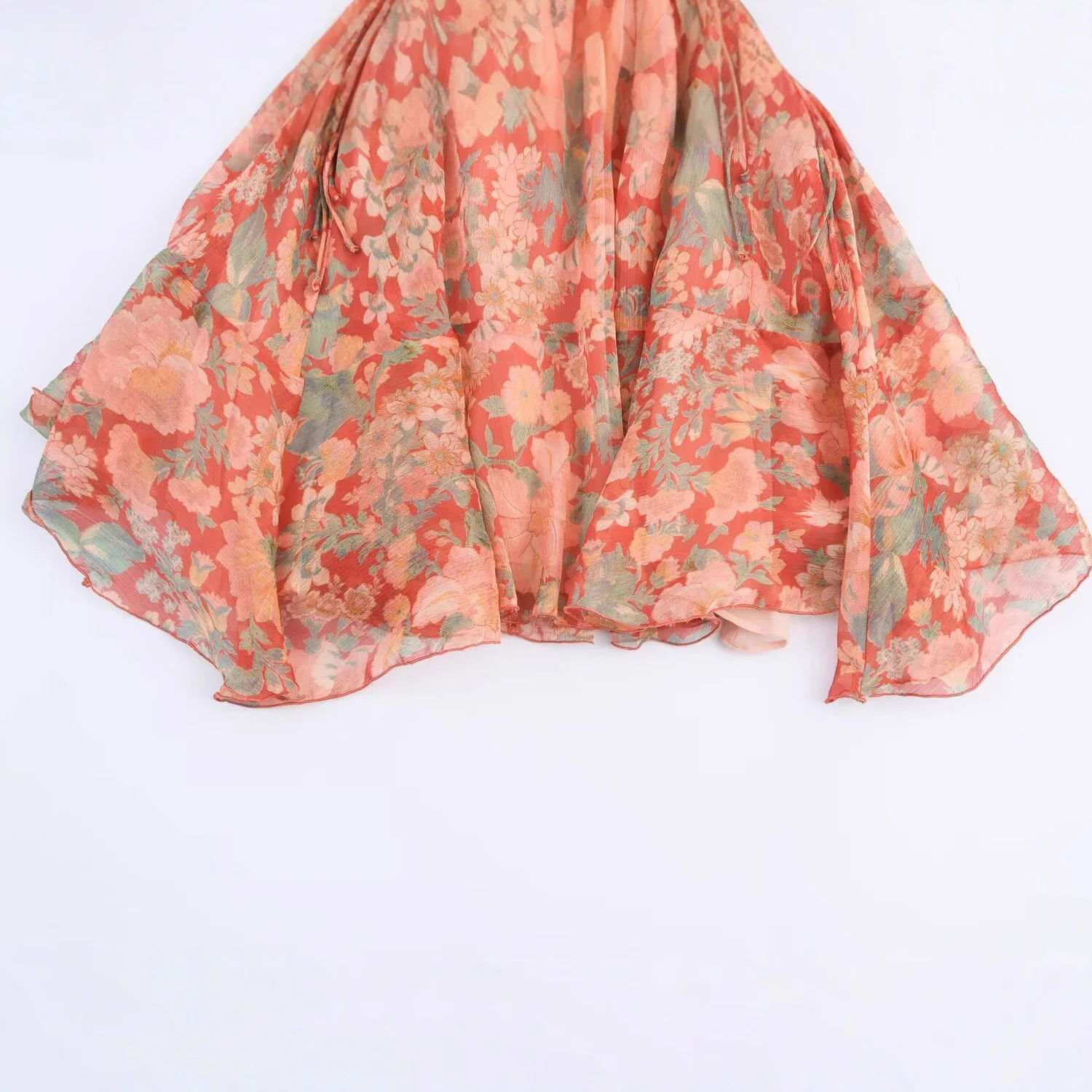 Faionable imprimé fleuri boutonné v-ne lanterne Sve ort taille cintrée Dr femmes automne 2025 nouveau Sle a-ligne Dr