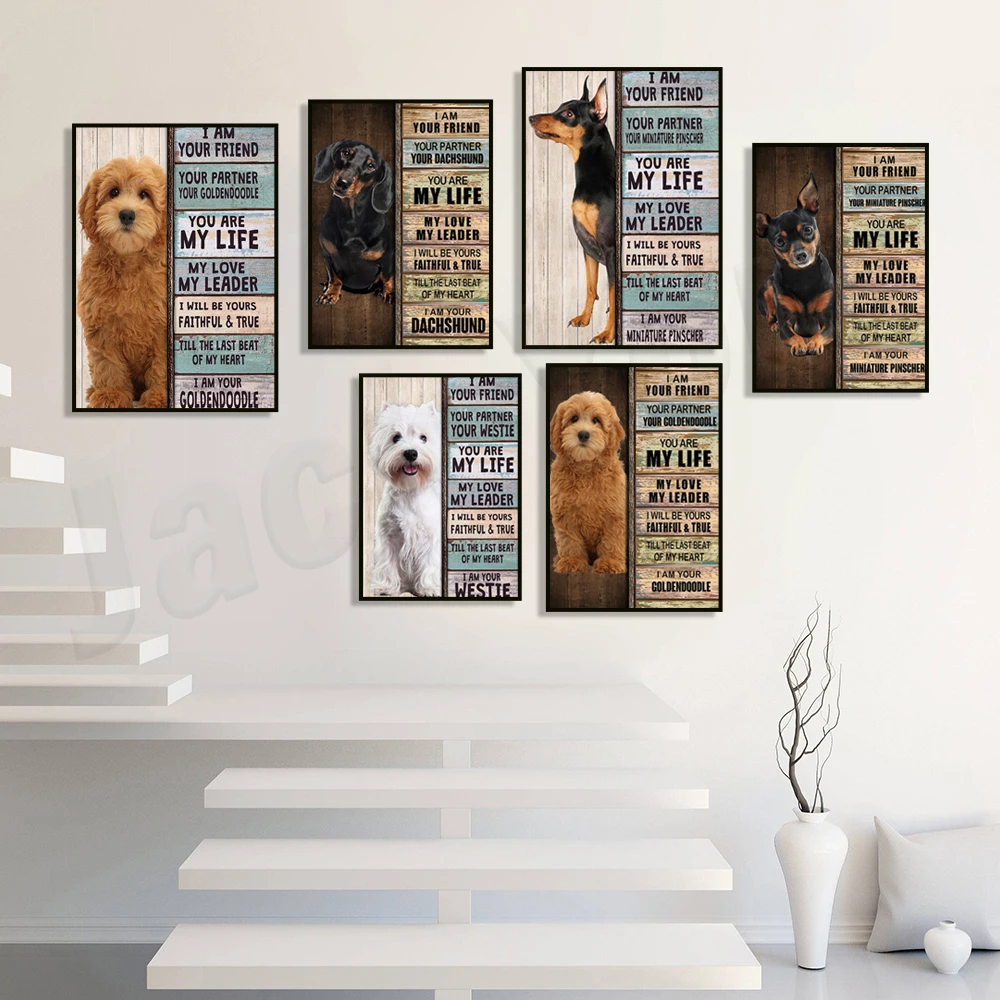 my friend wall art, german shepherd, doberman pinscher, horse, dachshund, yorkshire terrier, dachshund animal poster, dog gift